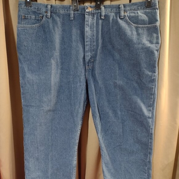 Men’s Wrangler Regular Fit Blue Jeans – Size 50x29 - Picture 1 of 11